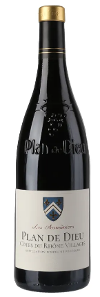 COTES DU RHONE VILLAGES PLAN DE DIEU LES AUMONIERS 2024 750ML