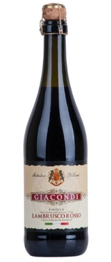 GIACONDI LAMBRUSCO AMABILE ROSSO TINTO SUAVE 8 abv 750ML