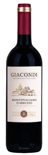 GIACONDI MONTEPULCIANO ABRUZZO DOC TINTO MEIO SECO 13 abv 750ML